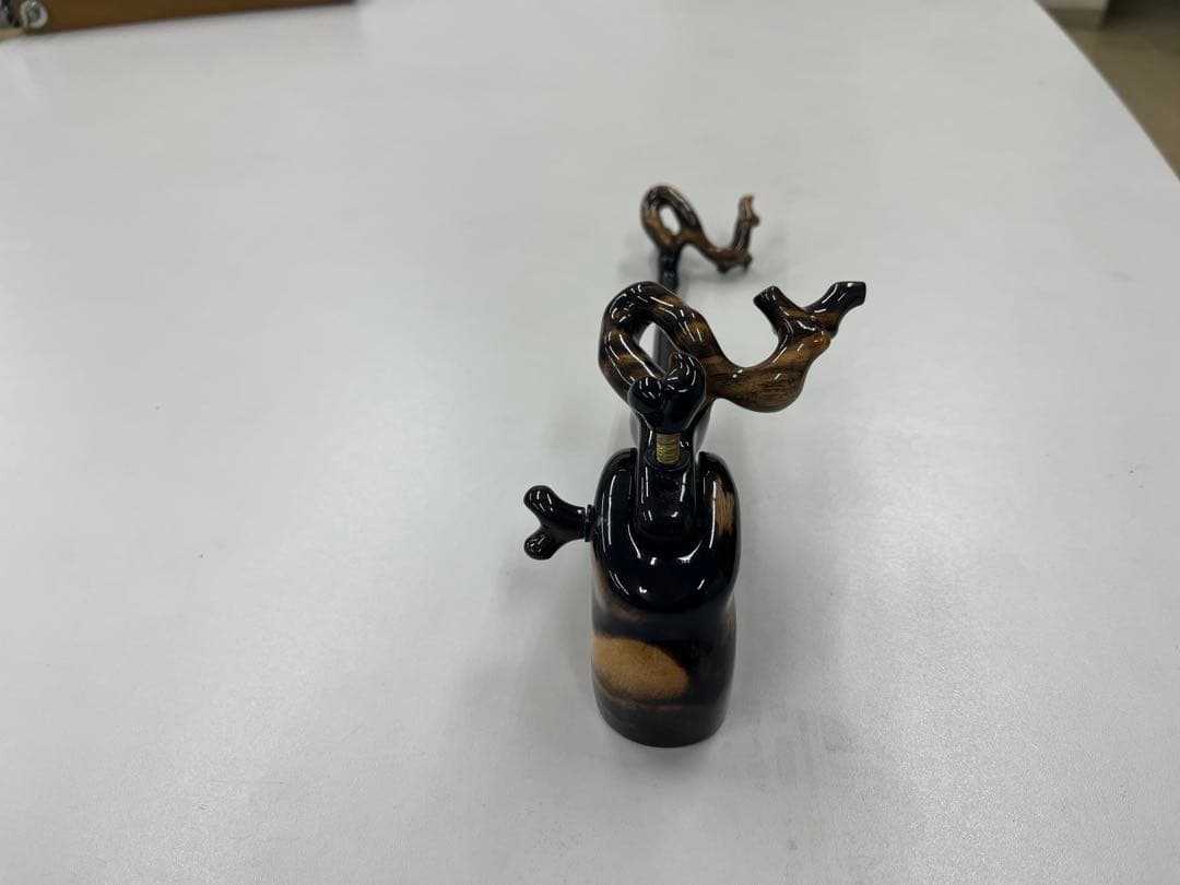 まろん　松村作　黒柿　大砲型万力　小型