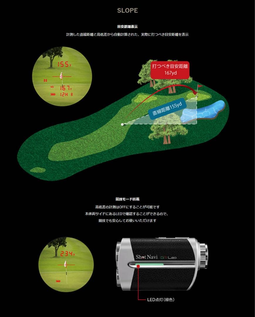 Shot Navi GR Leo ゴルフ用距離計