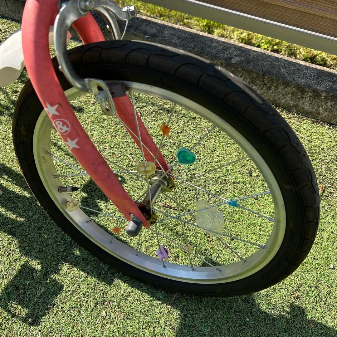 an design works 子供用自転車 ピンク18インチ