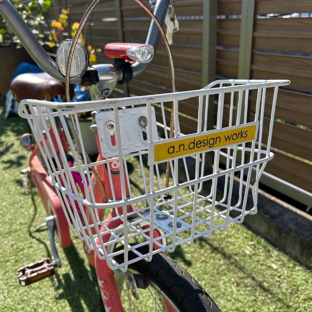 an design works 子供用自転車 ピンク18インチ