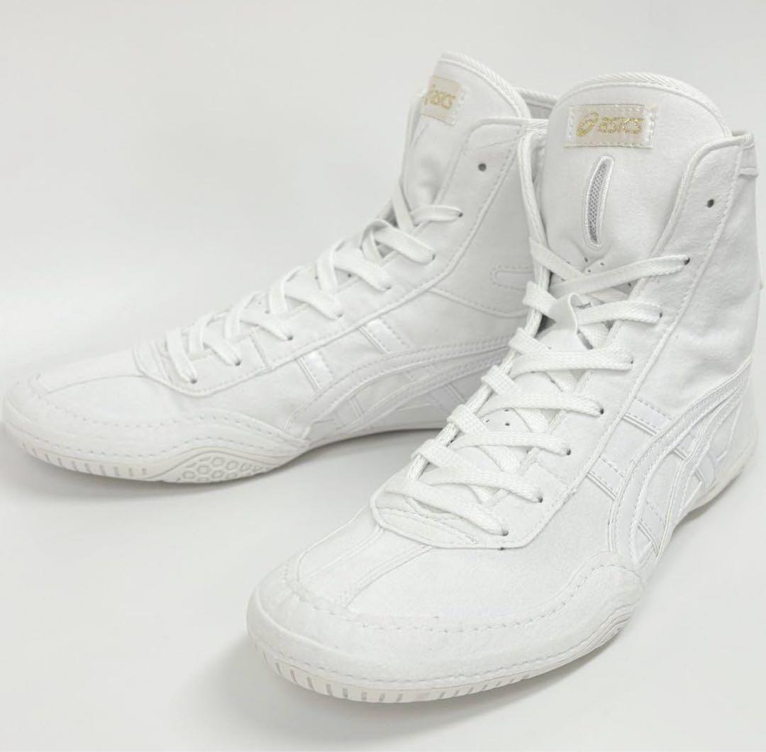 asics 27cm ボクシングシューズ レスリングシューズ　ホワイト　A530