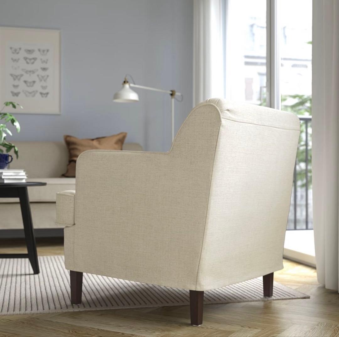 【美品！】IKEA ソファ ロックショーン パーソナルチェア ライトベージュ