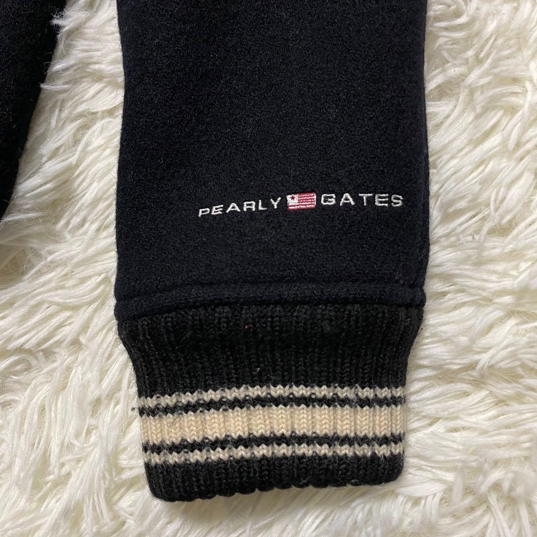レア　日本製　PEARLY GATES パーリーゲイツ　スタジャン　ブラック