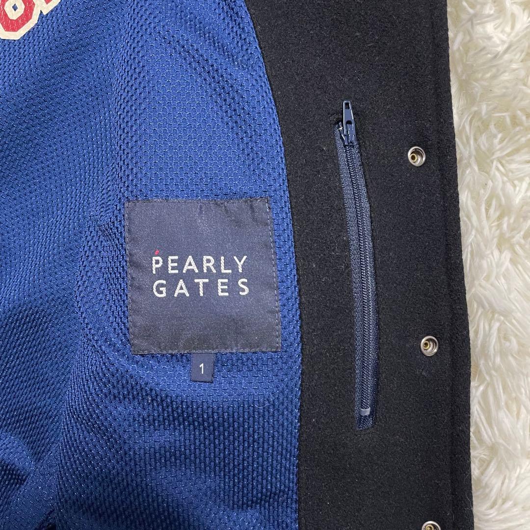 レア　日本製　PEARLY GATES パーリーゲイツ　スタジャン　ブラック