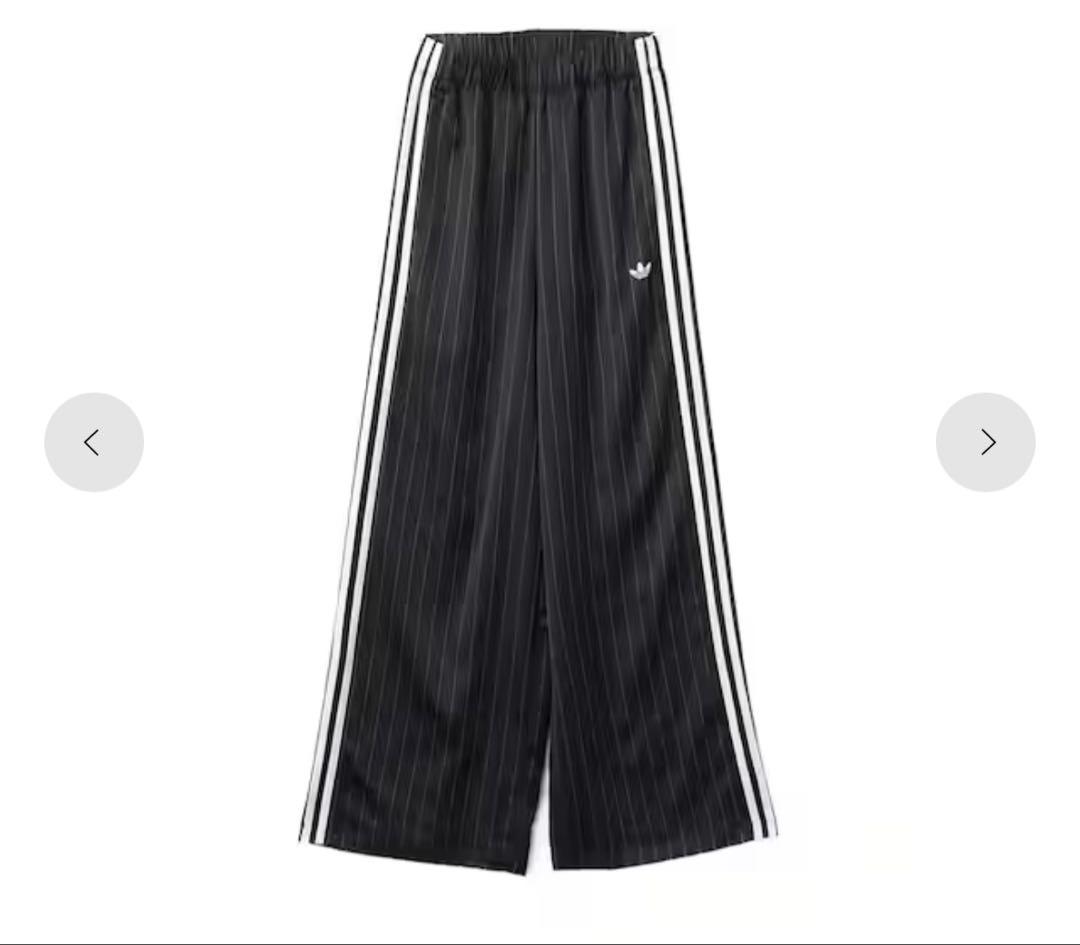 adidas WIDE LEG PANTS ブラック