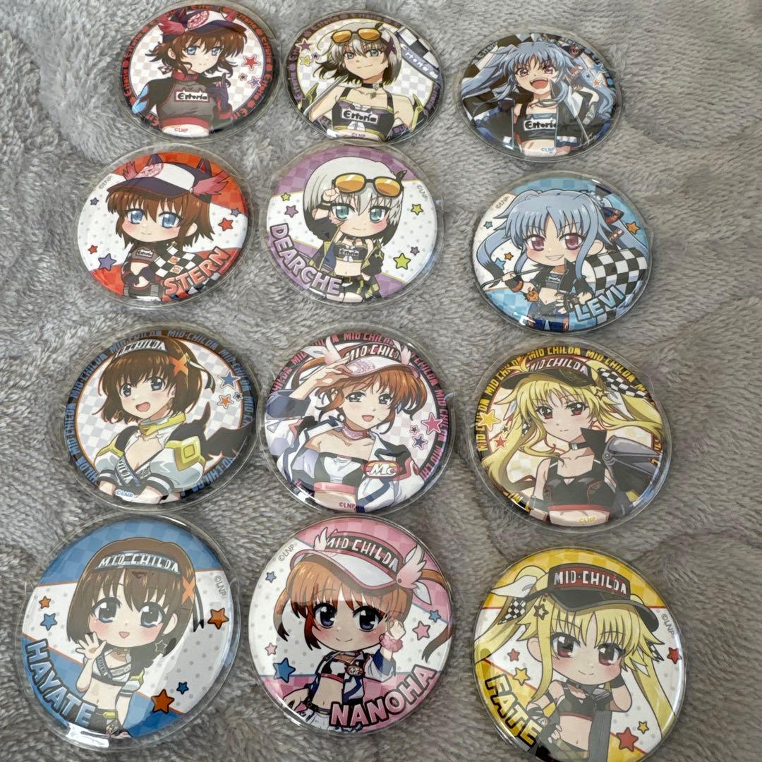魔法少女リリカルなのは シリーズ スピードくじ 缶バッジ 12種　コンプ