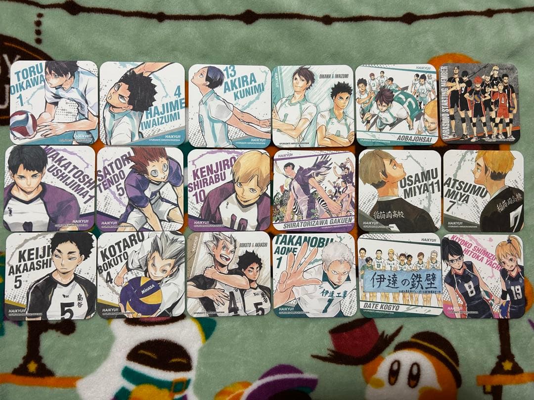 ハイキュー アートコースター 第1弾 18種類 開封済