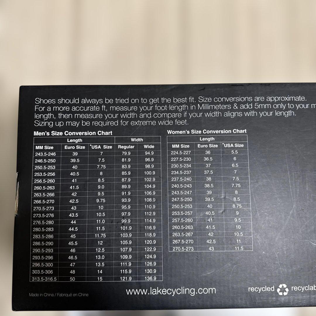 LAKE CX402 ビンディング シューズ