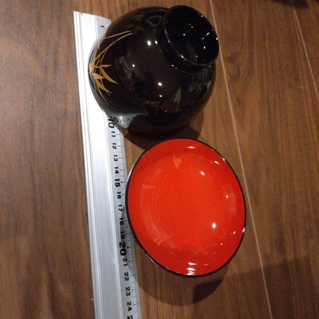 手描天然木加工品　御吸物椀揃　耕峰　漆塗り蓋付きお椀五客セット　吸物椀　フタ有り