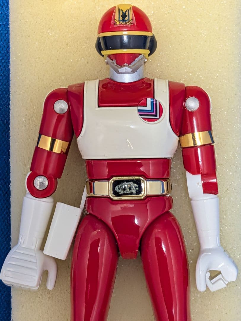 【未使用】電撃戦隊チェンジマン　超合金　チェンジレッド　デッドストック　当時物