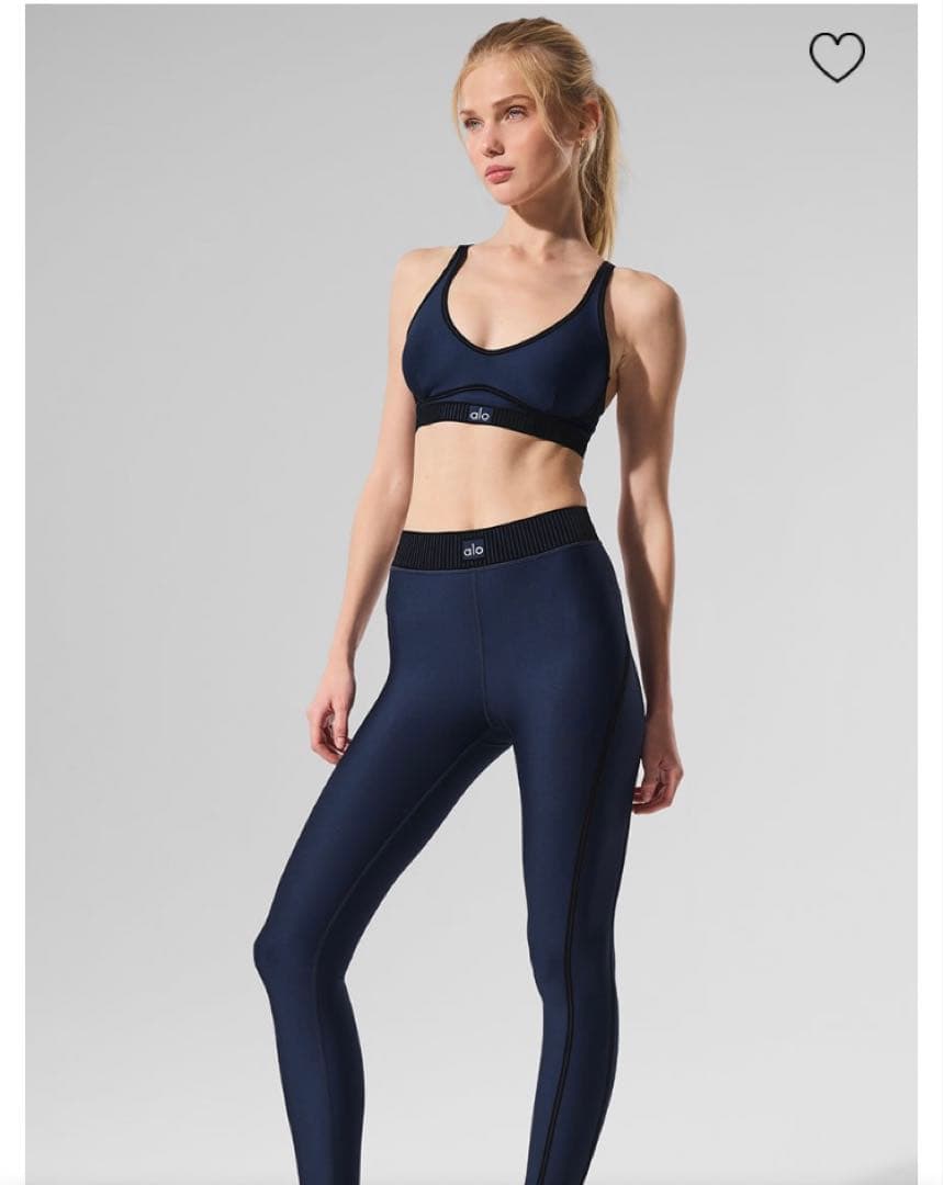 【限定値下げ美品】alo yoga ネイビー ヨガレギンス　Sサイズ