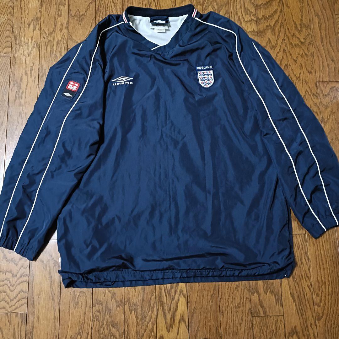 【人気】90s UMBRO イングランド代表 プルオーバー ナイロン 刺繍ロゴ