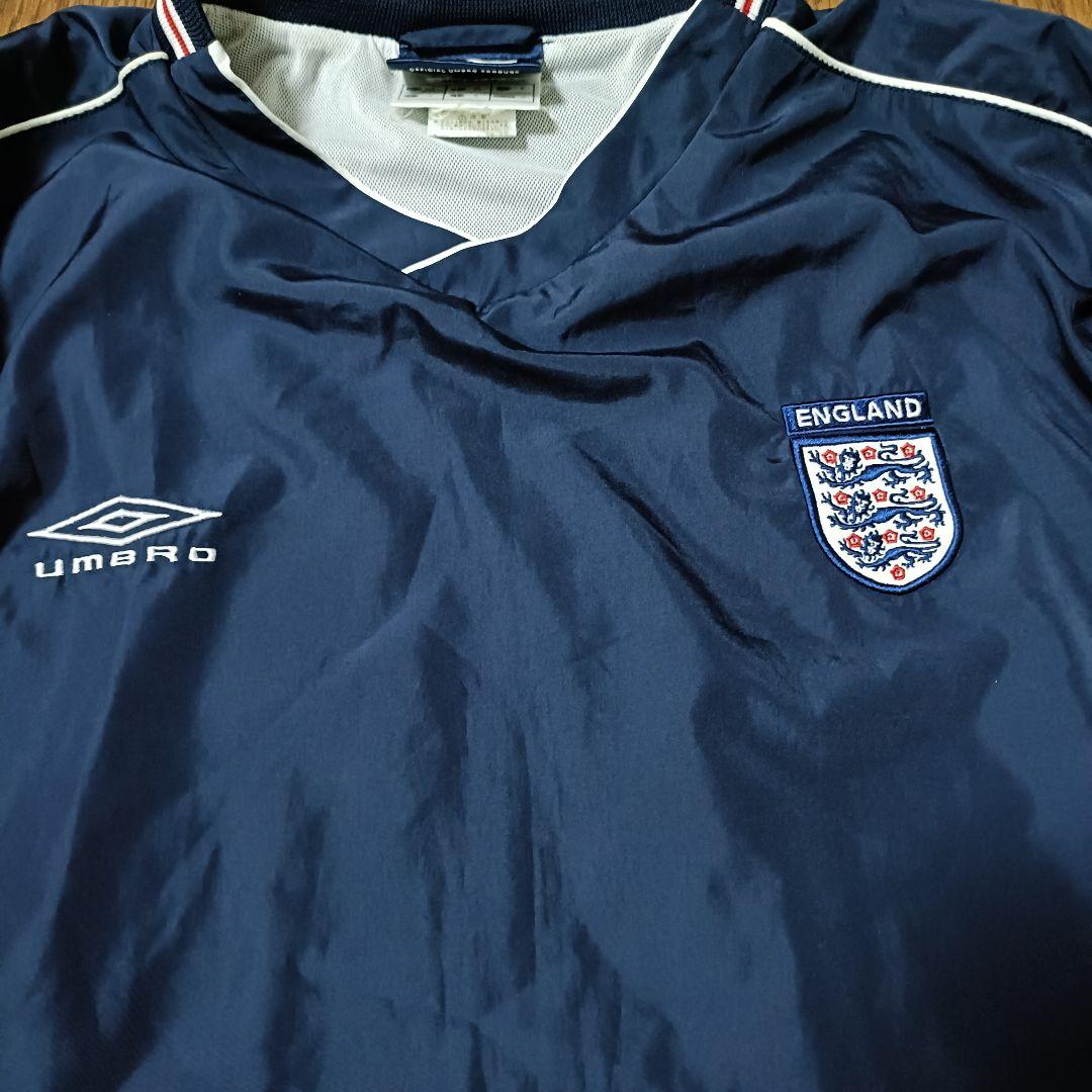 【人気】90s UMBRO イングランド代表 プルオーバー ナイロン 刺繍ロゴ