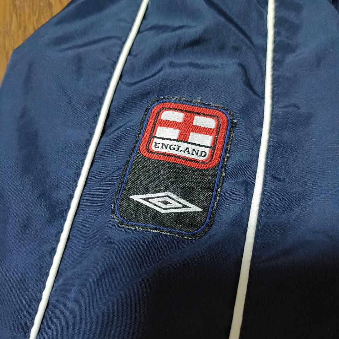 【人気】90s UMBRO イングランド代表 プルオーバー ナイロン 刺繍ロゴ