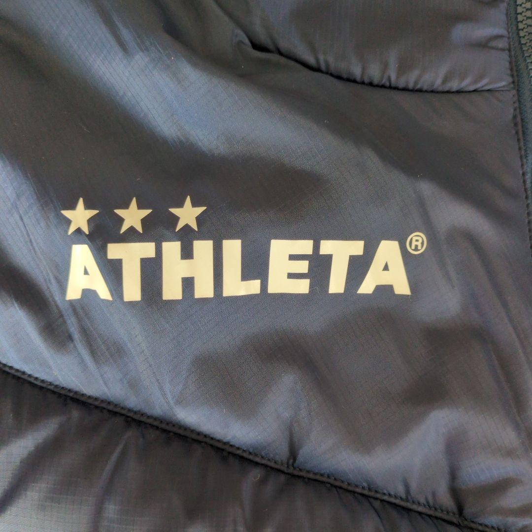 ☆★美品ATHLETA ネイビー ベンチコート フード付き☆★