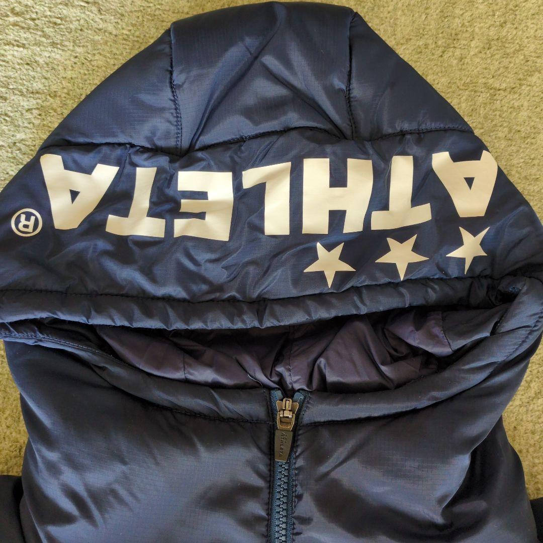 ☆★美品ATHLETA ネイビー ベンチコート フード付き☆★