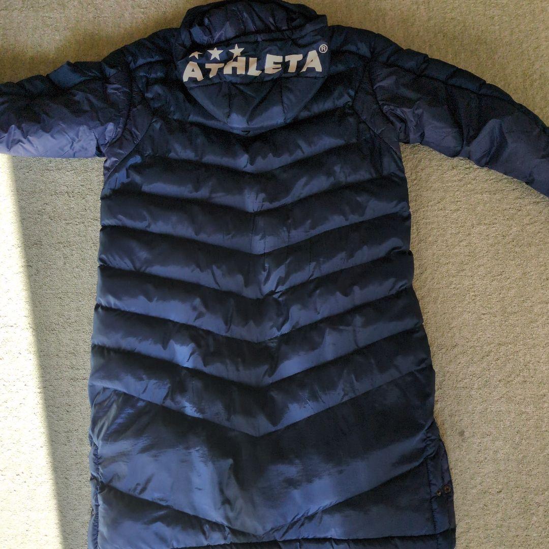 ☆★美品ATHLETA ネイビー ベンチコート フード付き☆★
