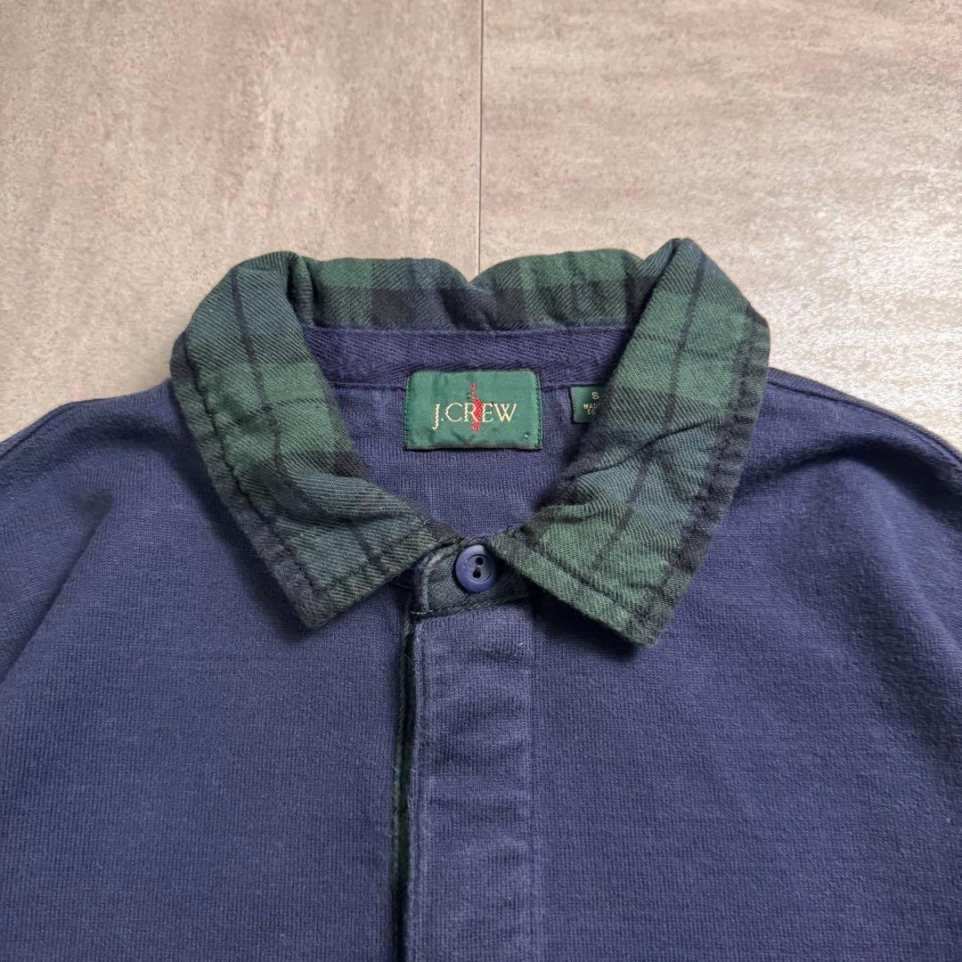 【90's】J.CREW エジプト製　ハーフボタン　ラガーシャツ　マルチカラー