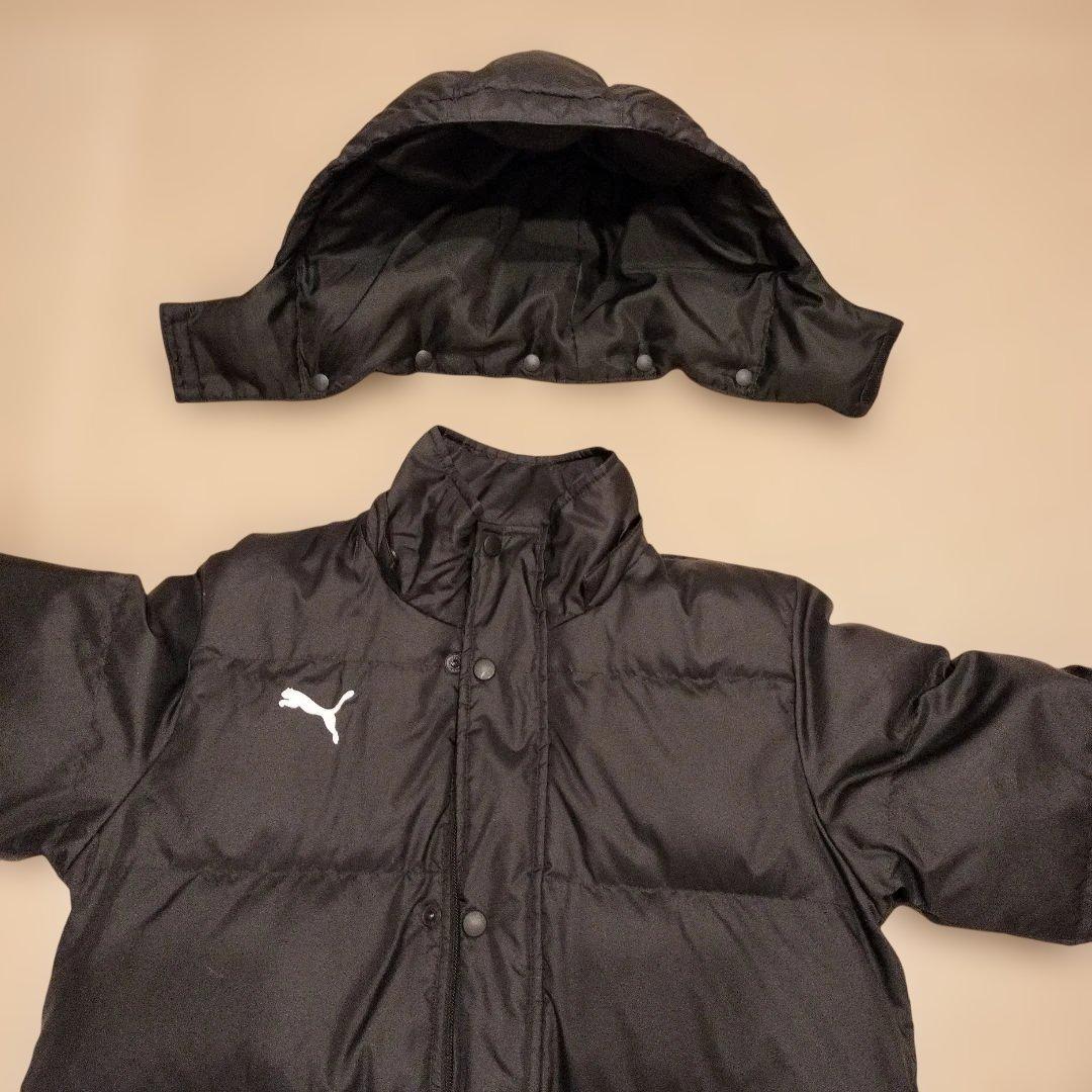 PUMA プーマ ダウン ベンチコート フード付き キッズ140サイズ