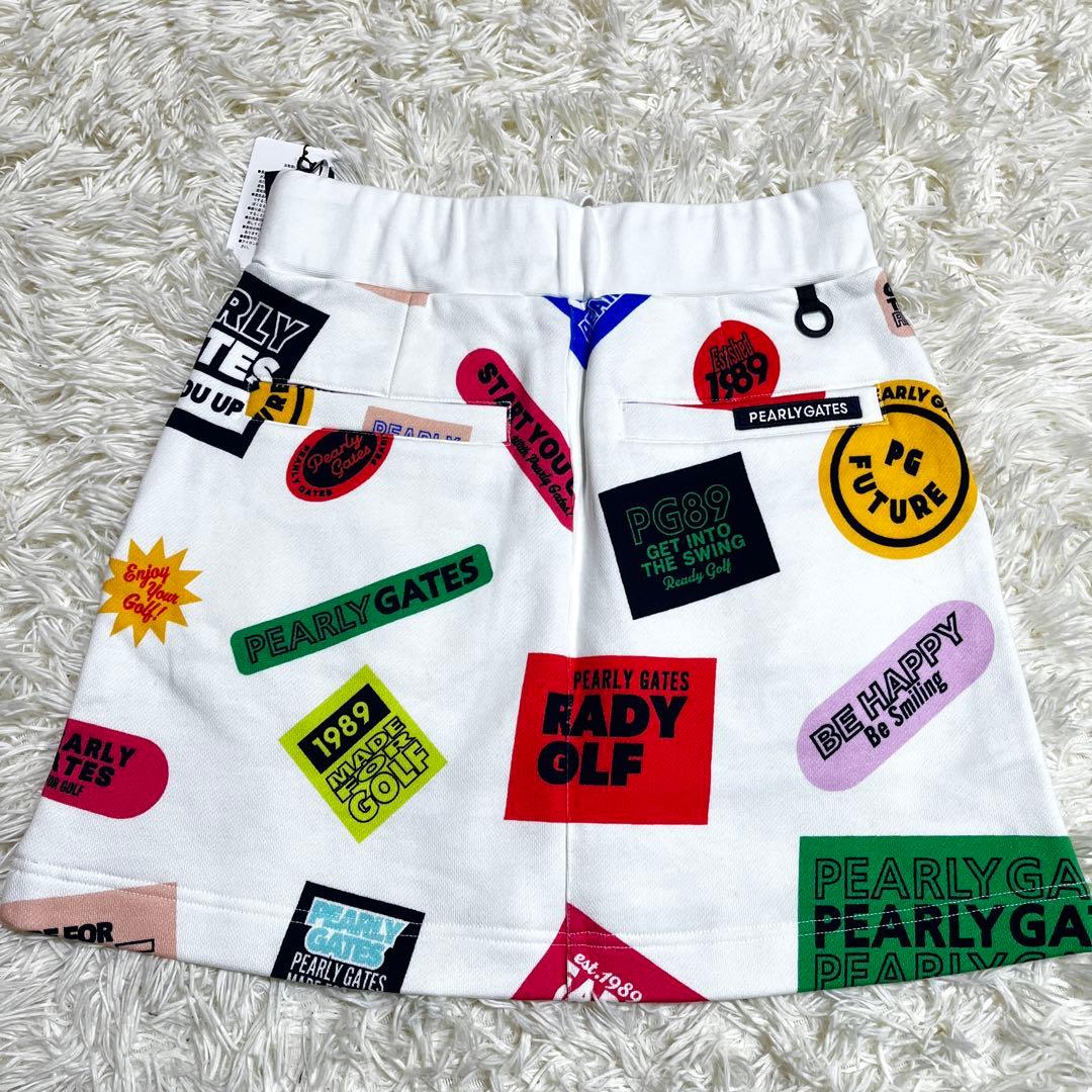 【美品】PEARLY GATES ストレッチミニスカート ゴルフウェア タグ付
