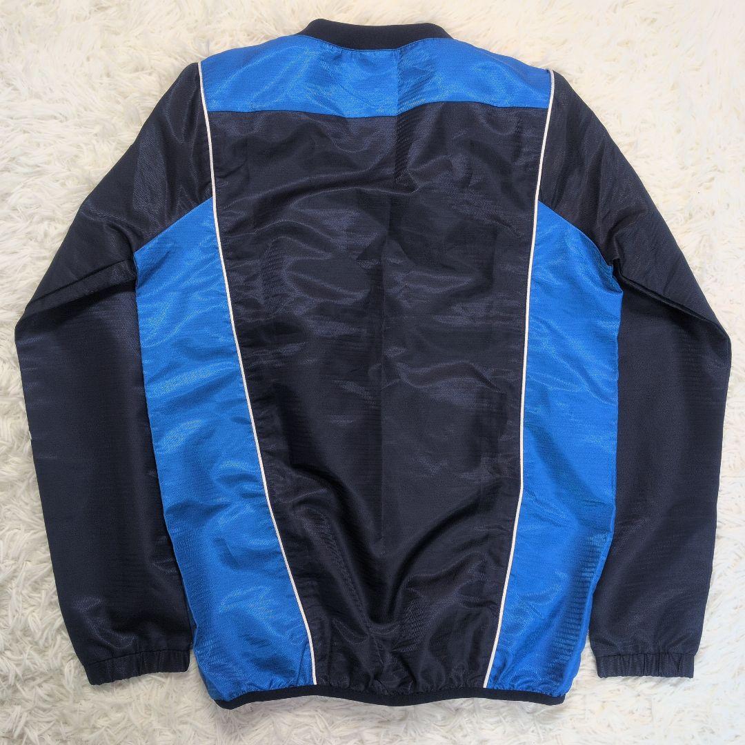 【美品✨UMBRO✨L】ピステ 上下 セットアップ 日本製 ネイビー 4540