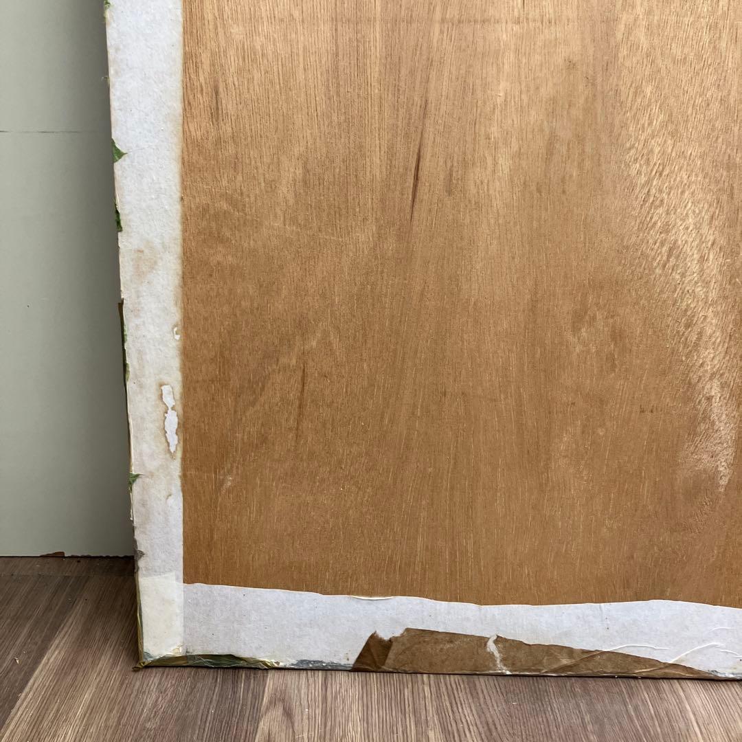 和紙ちぎり絵 原画「白樺の森」風景画 手作り アート 作品 立掛け