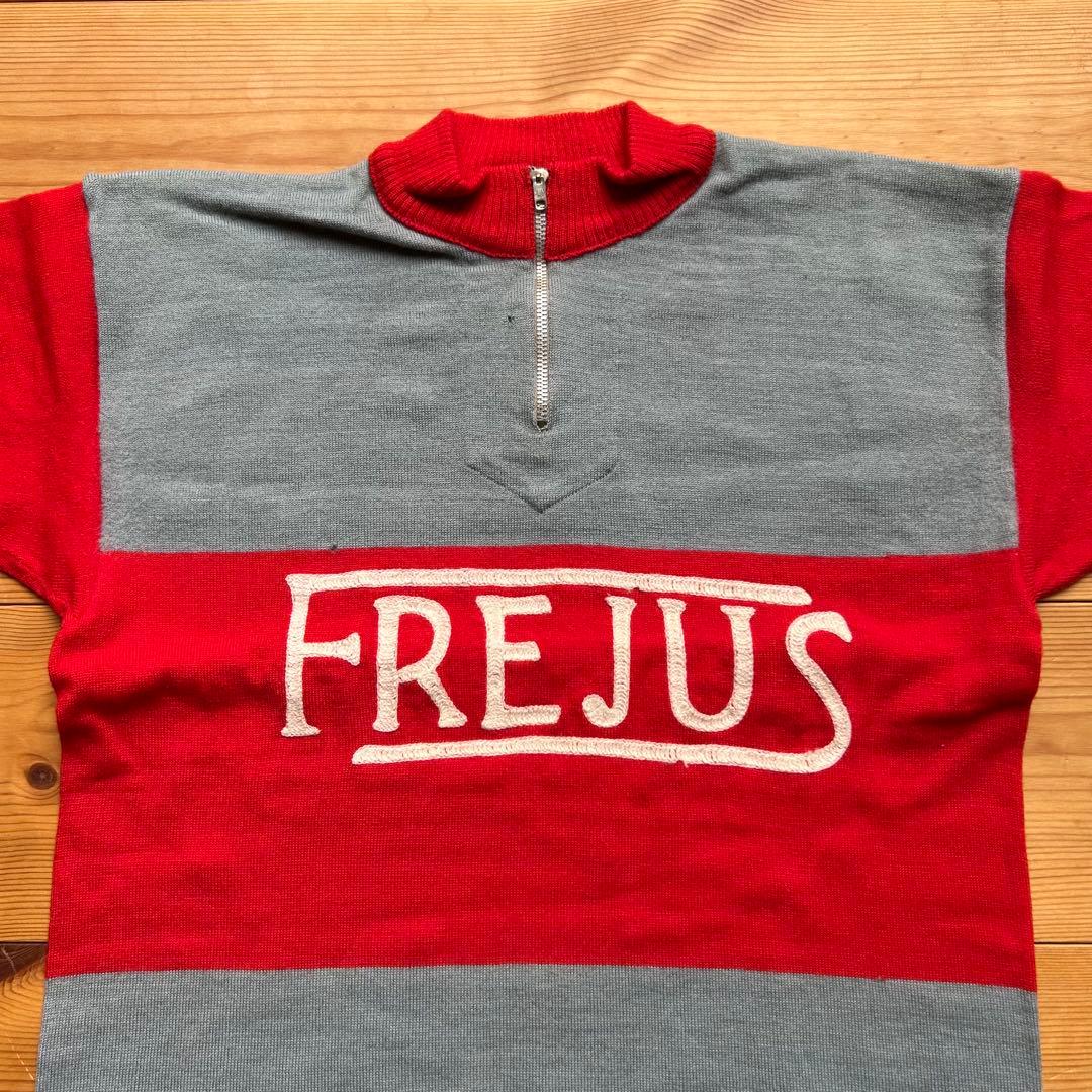 70s 80s イタリア製 FREJUS ヴィンテージウールサイクルジャージ