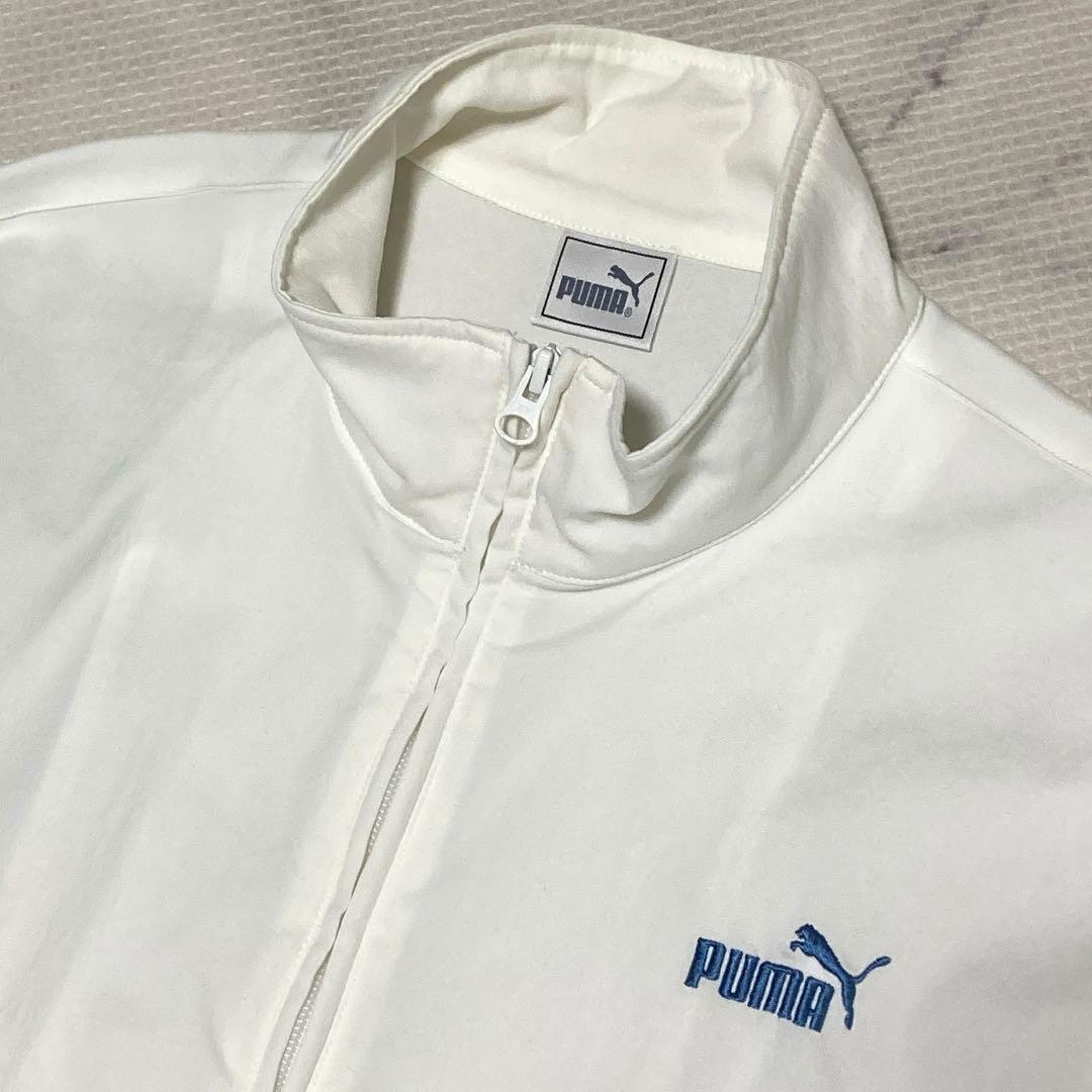 【美品】PUMAヒットユニオン トラックジャケットジャージ上下 L 白 90s