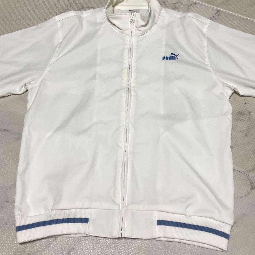 【美品】PUMAヒットユニオン トラックジャケットジャージ上下 L 白 90s