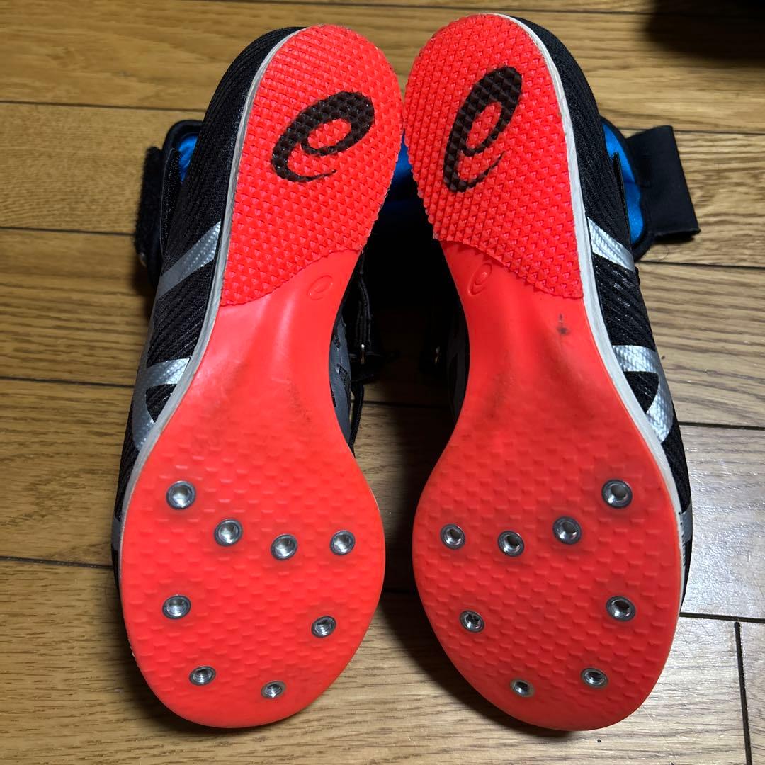ASICS スパイクシューズ ブラック　陸上用　24.5cm