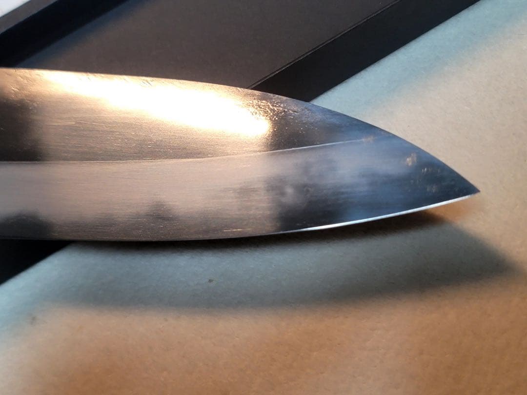 かじや次郎 鎚目 洋式 牛刀 240mm 鉄刀木柄