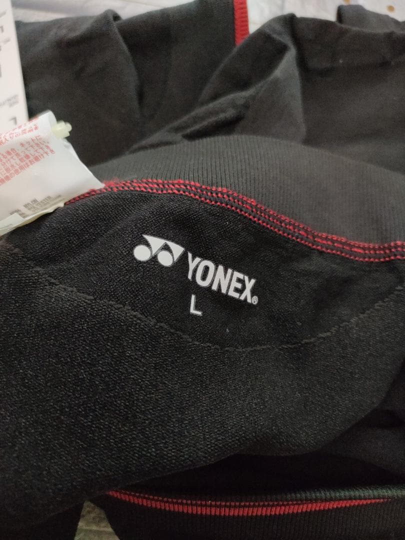 STB PRO MODEL ユニロングスパッツ L ブラック/レッド YONEX