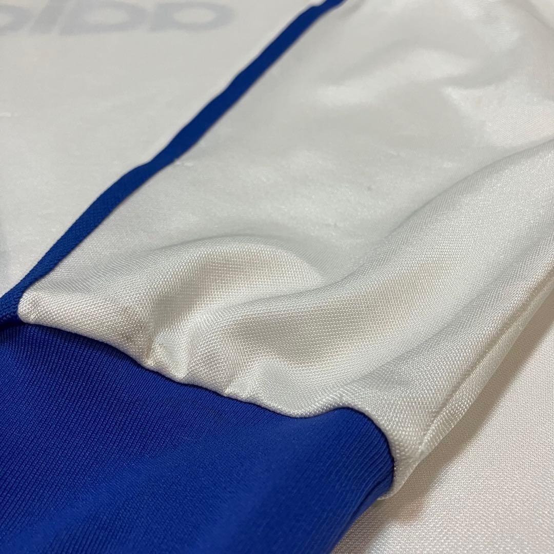 【L】old adidas長袖シャツ　トレフォイルロゴ　トリコロール　マリノス