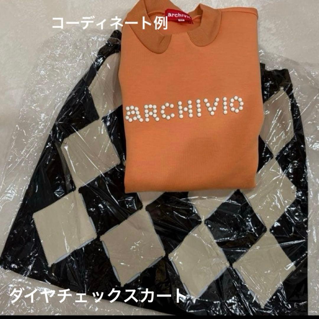 archivio 人気完売商品 アルチビオ ダイヤチェックスカート 春秋
