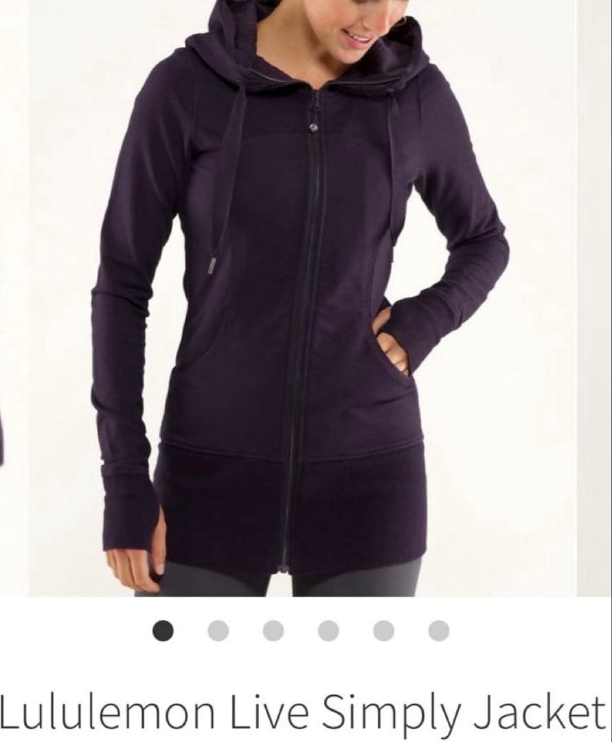 Lululemon LiveSimply Jacketパーカー　ヨガ　フーディー