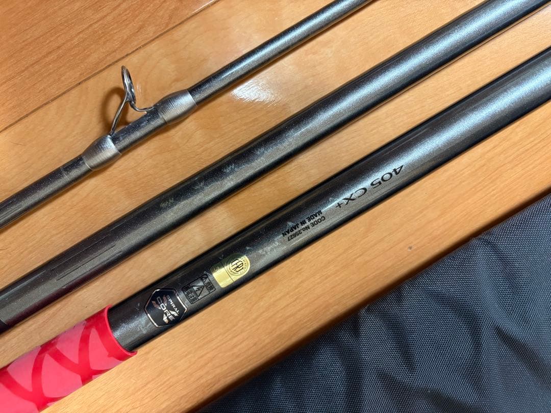 まこ 美品シマノ投げ竿 スピンパワー405CX＋