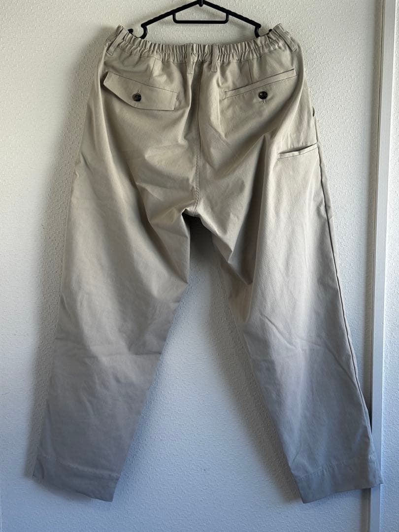 メンズウェア 8G SHOOT ONE TUCK STRETCH PANTS -IVORY-