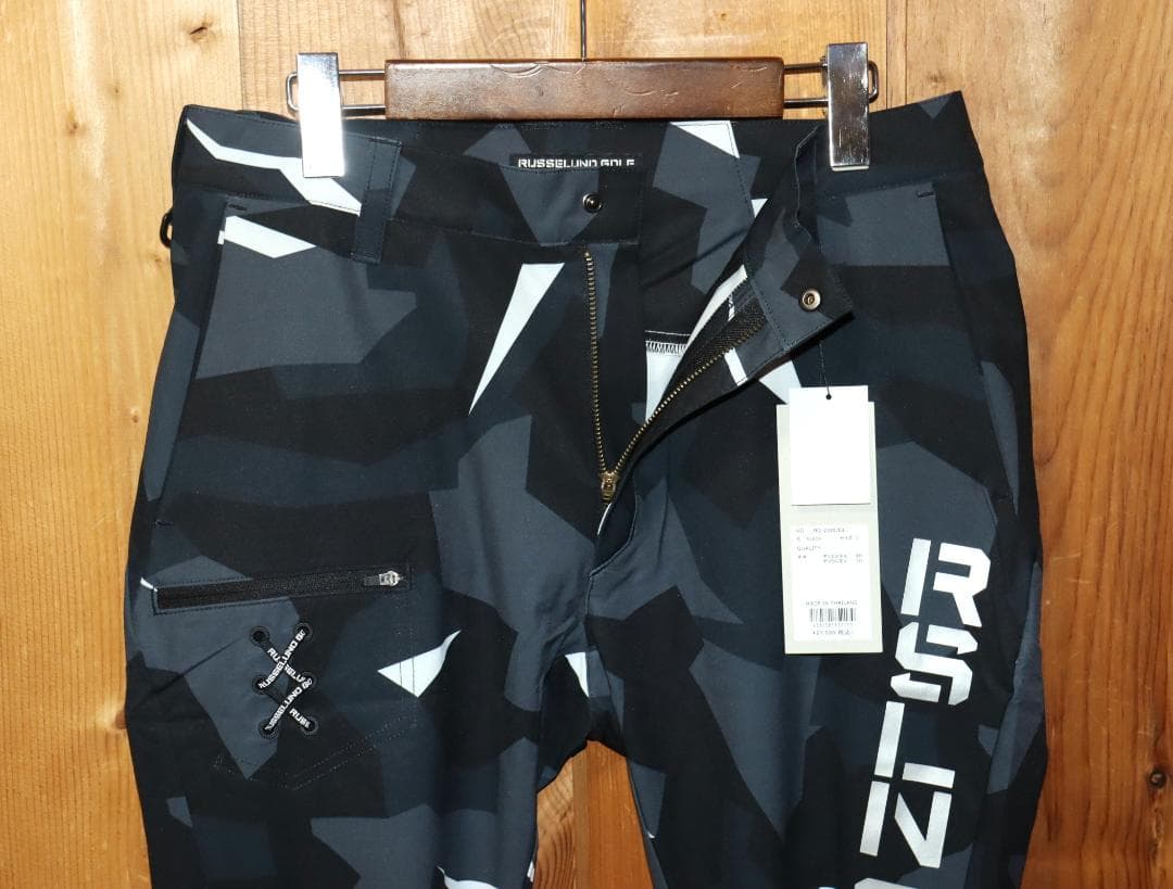 新品 ラッセルノ ゴルフ ストレッチ カモフラロングパンツ (5/L) Ⓗ