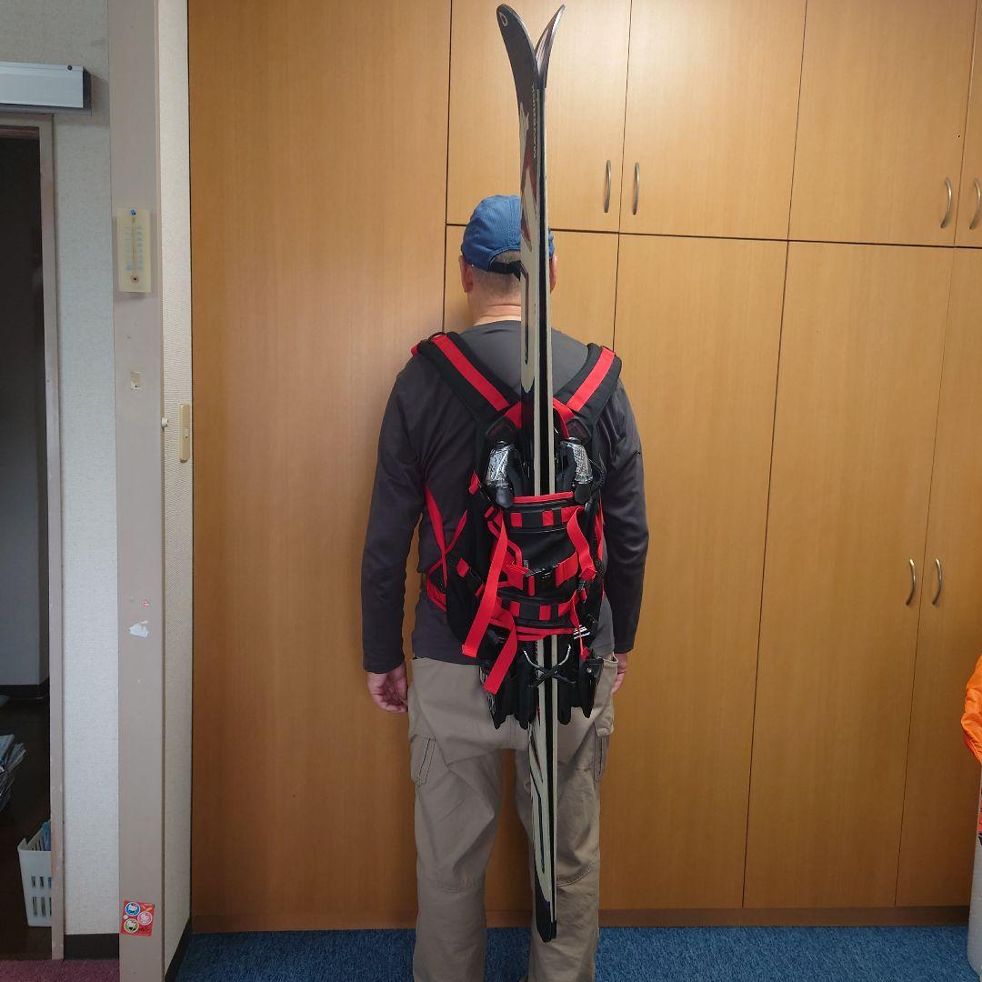 ミレーバックカントリー スキーキャリア ブラック レッド
