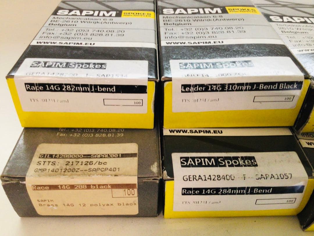 ◉SAPIM・サピム◉スポーク・Race他、未開封多数含む残量多め12箱まとめて