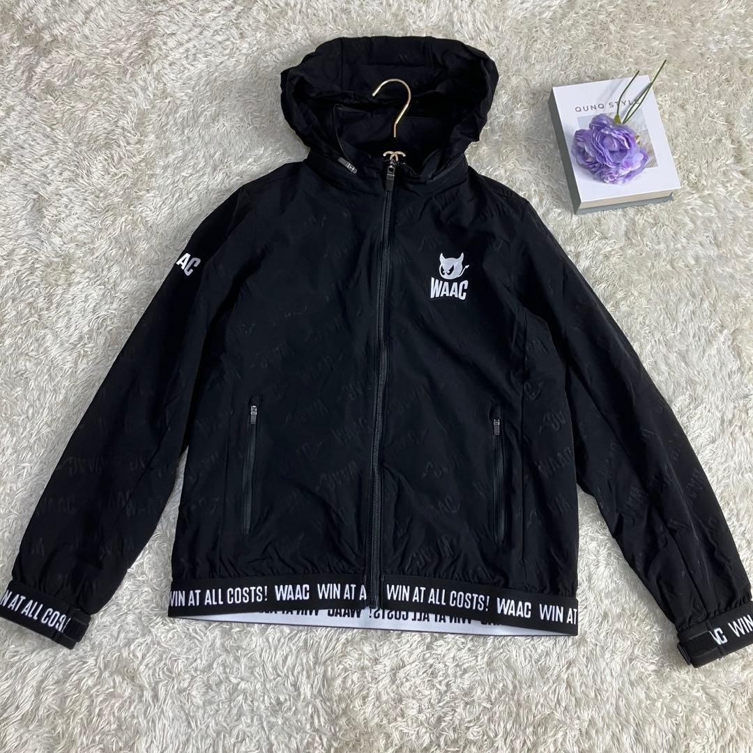 美品✨WAAC ワック　WOMENS ロゴエンボス ブルゾン　フード収納　3