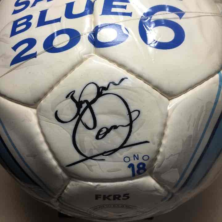 2006年 サッカー日本代表 未使用 直筆サインボール