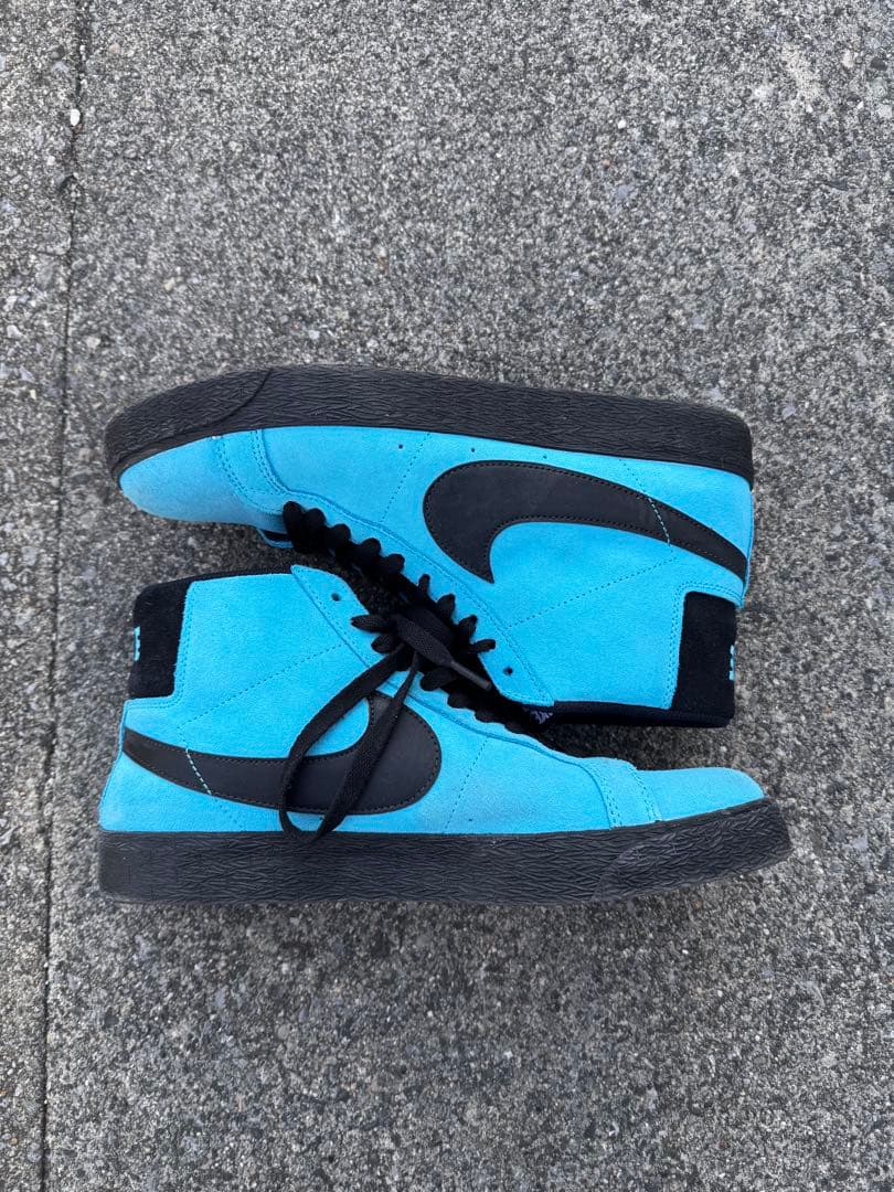 Nike Blazer Mid 青/黒 スエード