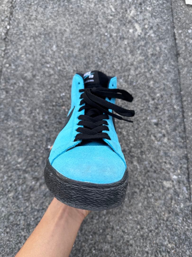 Nike Blazer Mid 青/黒 スエード