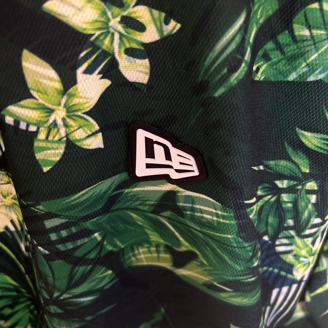 NEW ERA ボタニカル柄　ゴルフ ポロシャツ　L