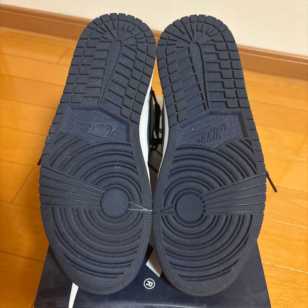 さよみNIKEエアジョーダン1ハイカット MidnightNavy