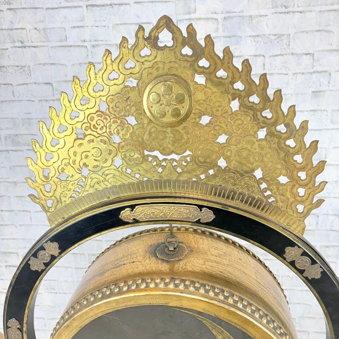 火焔太鼓 仏教美術 大型 時代物 寺院 仏具 仏教法具 桴付き 日本伝統 希少