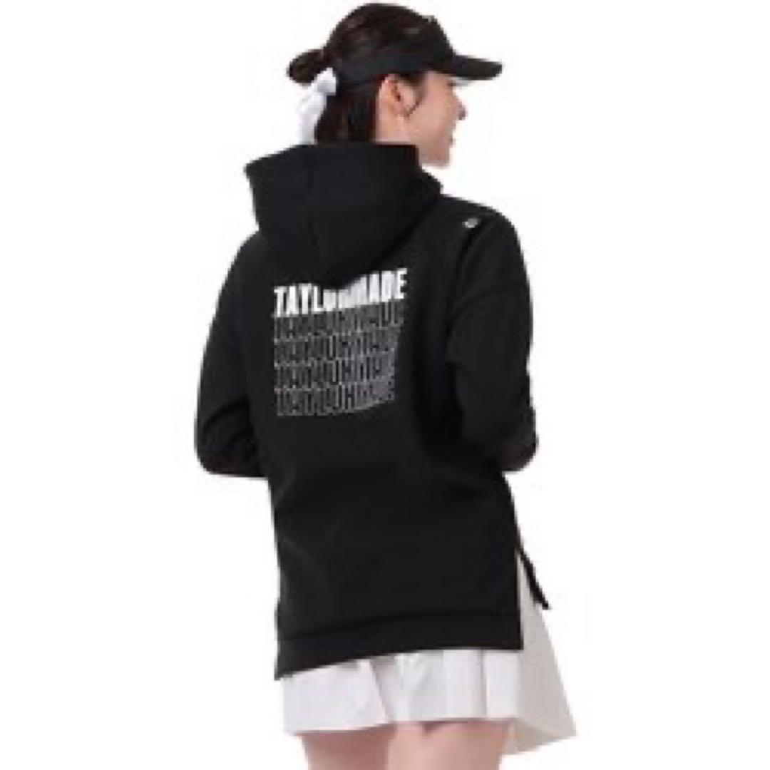 【Taylormade】新品✨S フード付きロゴトレーナー　スリット付き　秋冬