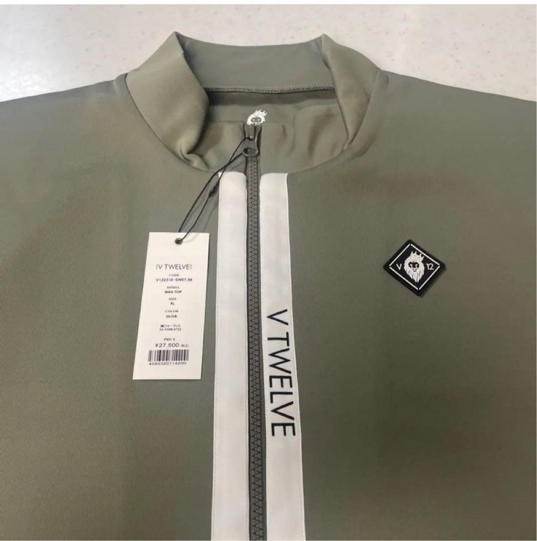 ⭐︎新品未使用⭐︎Ｖ12⭐︎定価27,500円⭐︎zipジャケット⭐︎OLIVE.ＸＬ