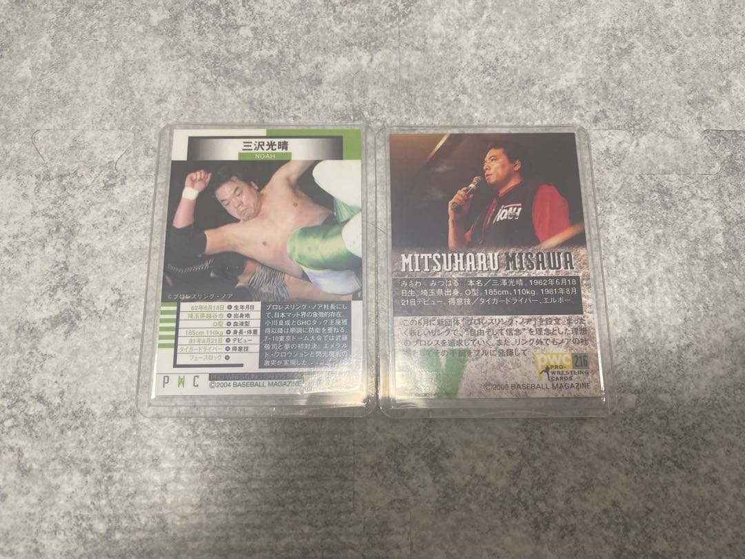 三沢光晴さんサイン入りカードセット